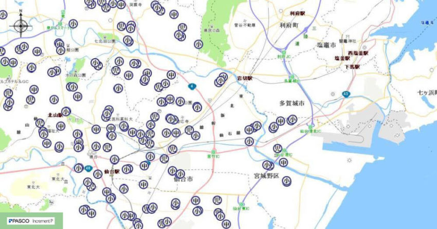 【宮城野区】学校・団体紹介地図イメージ